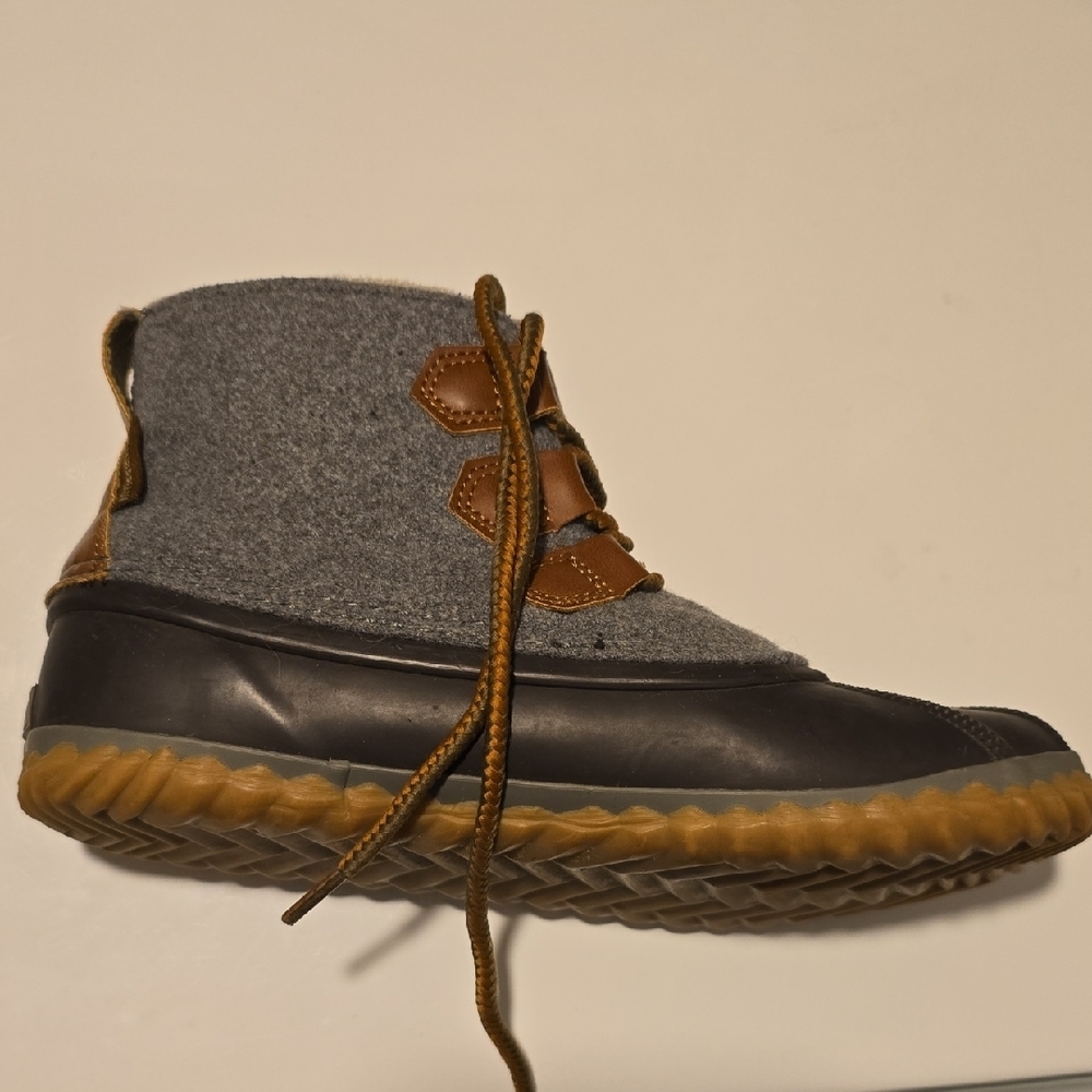 JBU Blue and Gray Winter Rain Boots Waterproof Ankle Style 7 - Picture 4 of 5